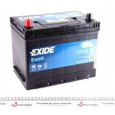 Акумуляторна батарея 70Ah/540A (270x173x222/+L/B9) Excell Азія