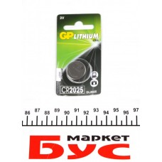 Батарейка GP Lithium CR2025 (3V DC)